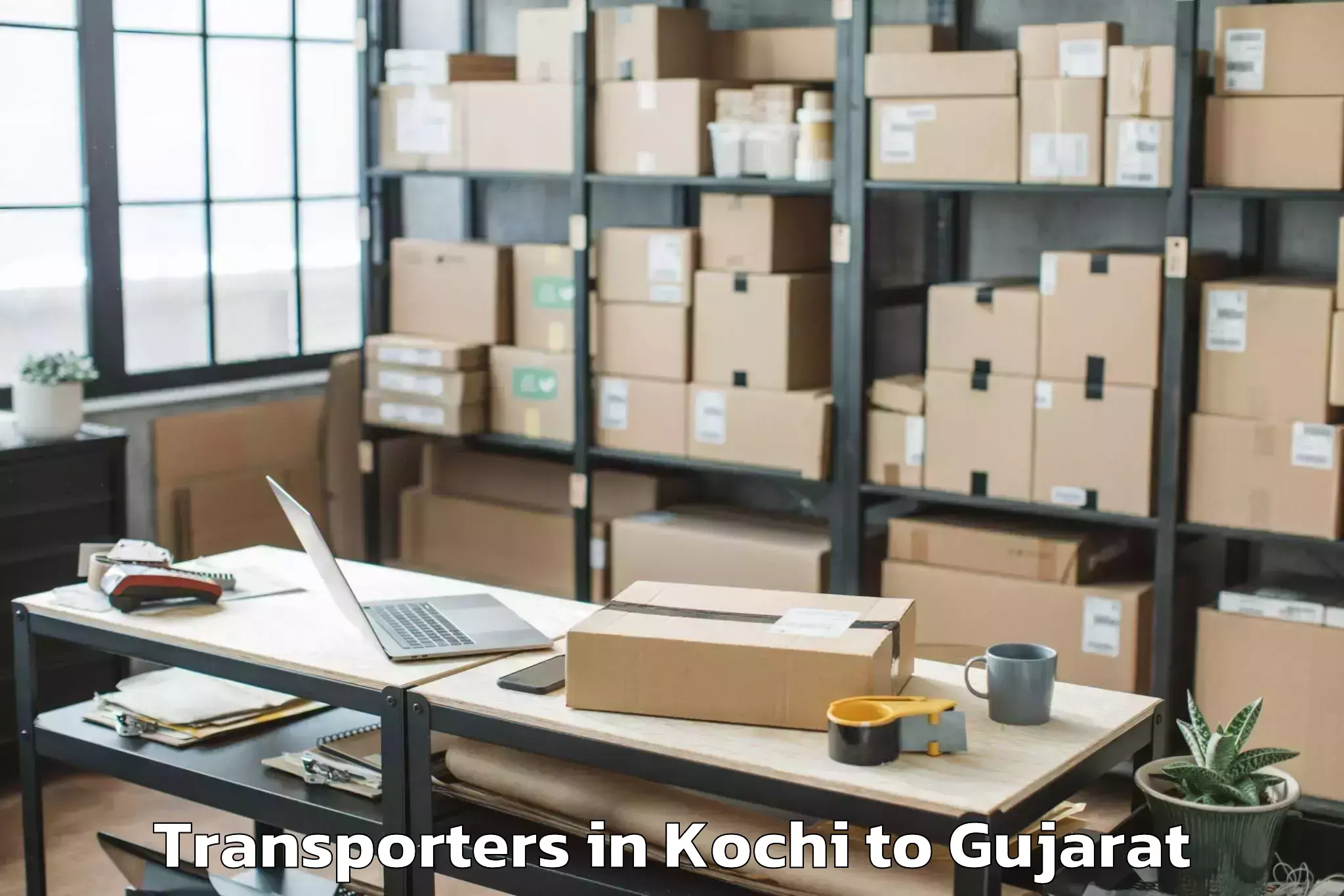 Professional Kochi to Lavad Transporters